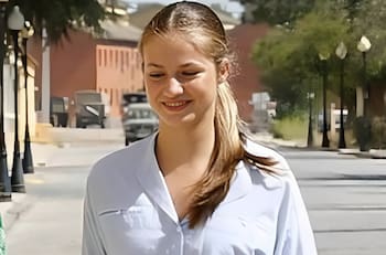 Así ingresó la princesa Leonor ingresa a la academia militar