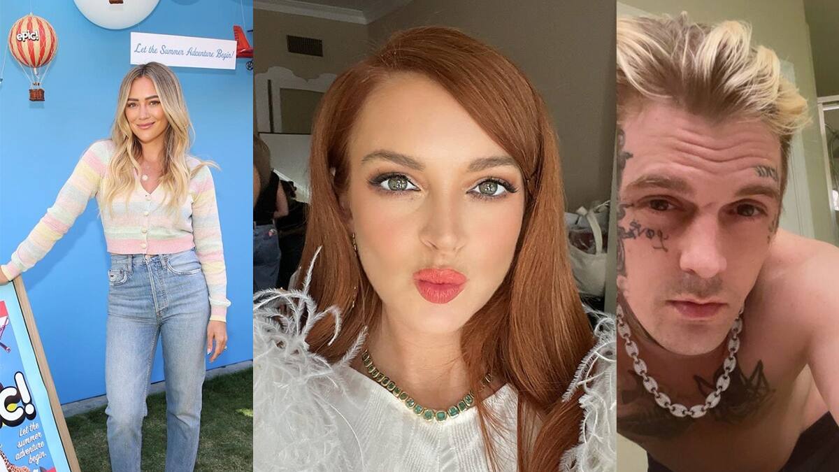 Aaron Carter, Hilary Duff y Lindsay Lohan: el triángulo amoroso adolescente de los 2000