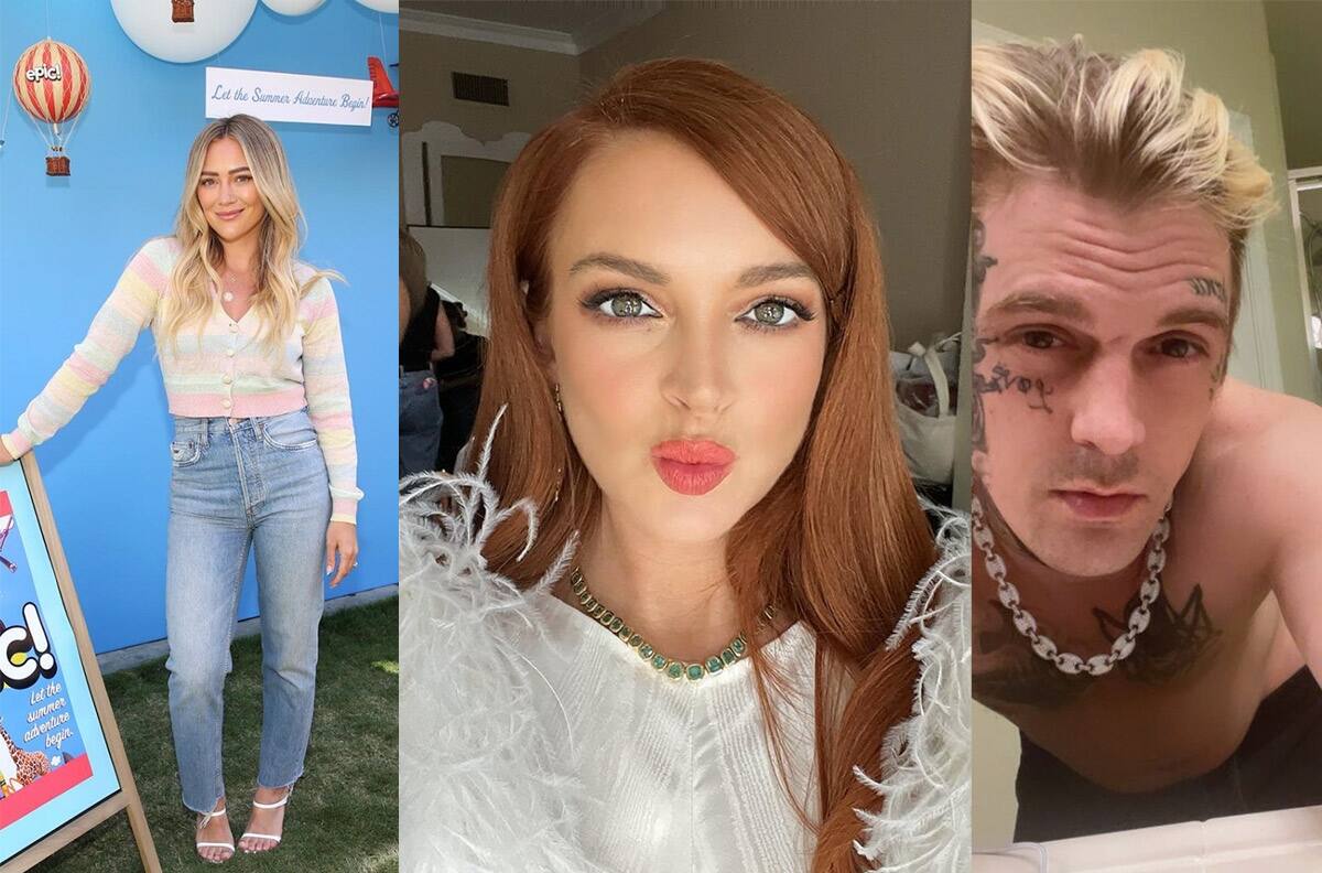 Aaron Carter, Hilary Duff y Lindsay Lohan: el triángulo amoroso adolescente de los 2000