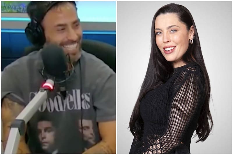 El exfutbolista reaccionó a un comercial de "Tierra Brava" donde aparecía su exesposa.