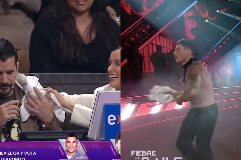 El deportista lanzó parte de su vestuario.