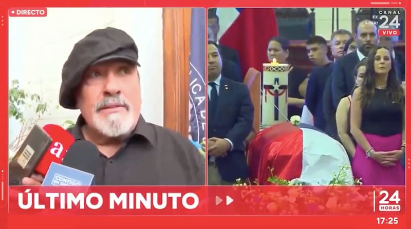 Miguel “Negro” Piñera se quebró en vivo tras ser abordado en velorio de su hermano, Sebastián Piñera.