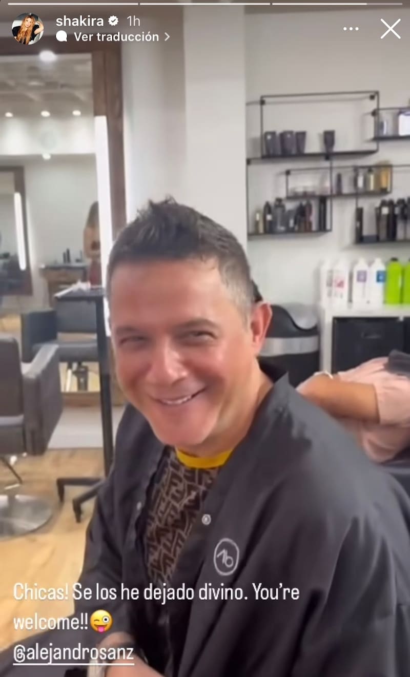 El nuevo look de Alejandro Sanz.