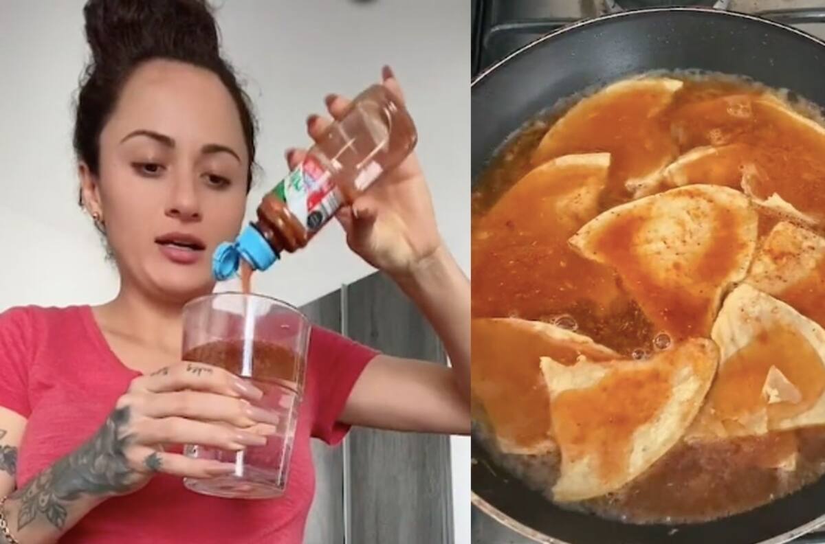 VIDEO: ¡Delito gastronómico! Española hace chilaquiles con salsa Valentina y chile en polvo