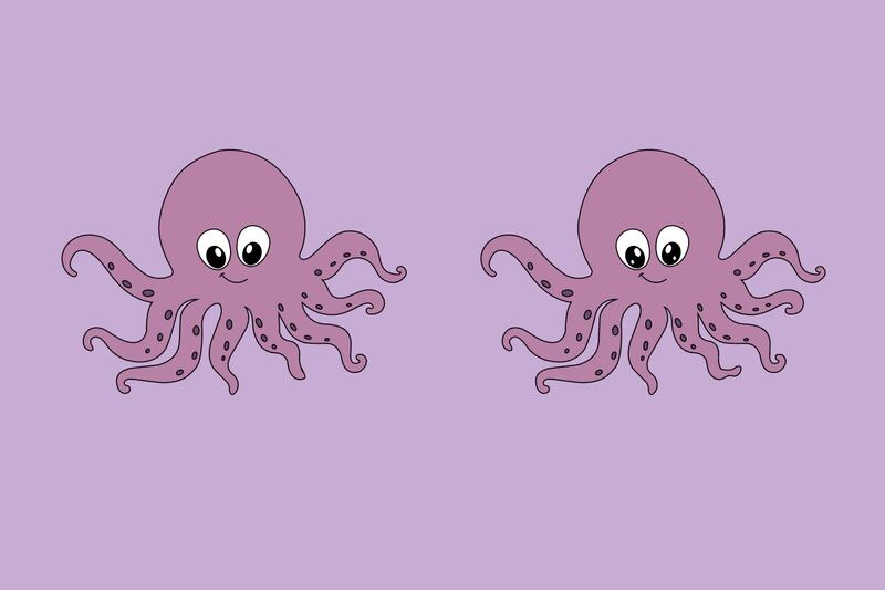 ilustración de pulpos.