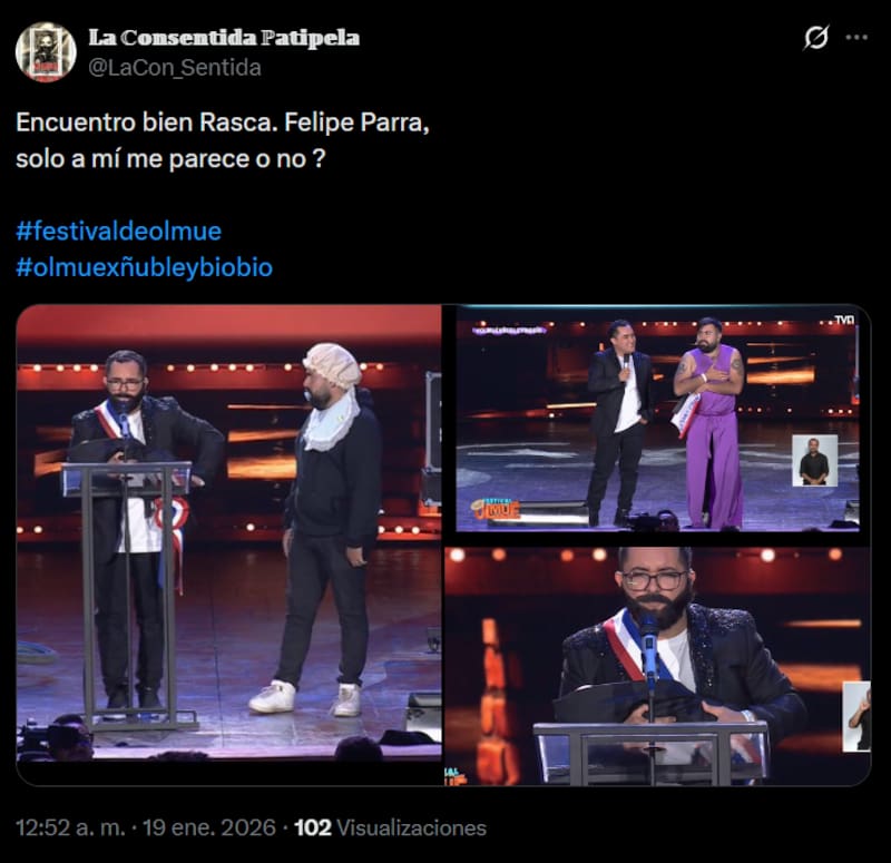 Reacciones de la rutina del imitador en el Patagual.