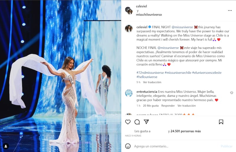 Celeste Viel en Instagram.