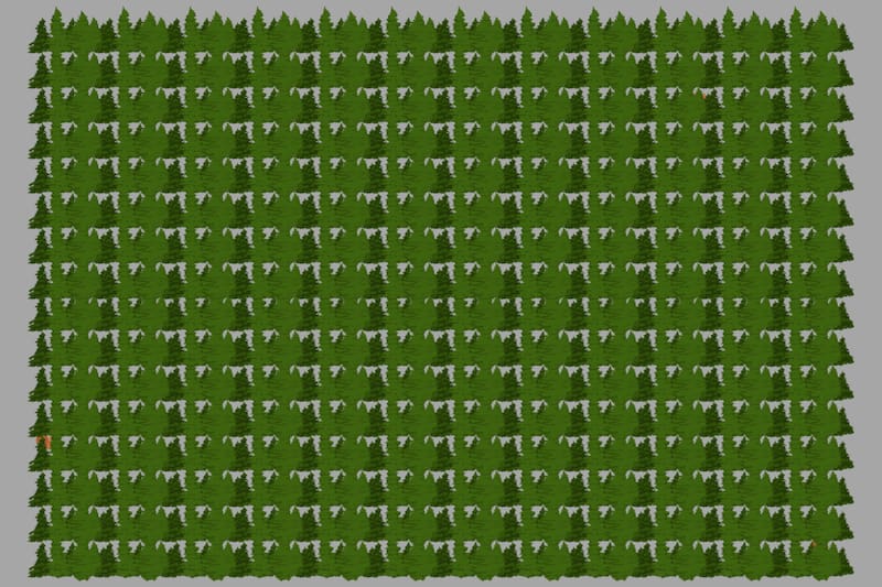 Si encuentras las ardillas después de 10 segundos, tienes mala vista.