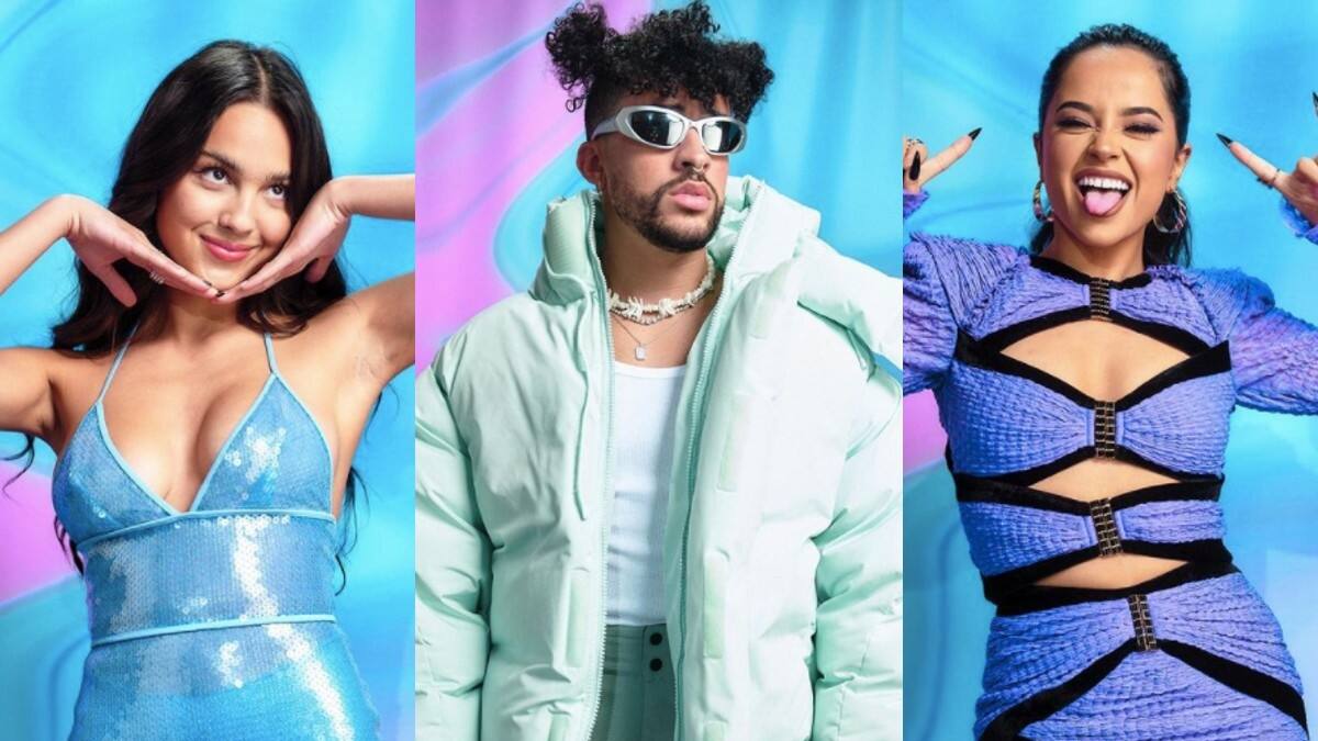 AMAs 2021: Bad Bunny, Becky G, Olivia Rodrigo y más famosos que brillaron en la alfombra roja