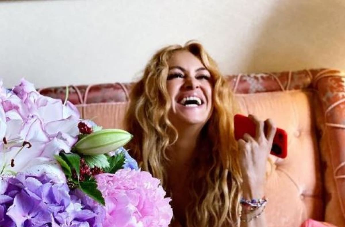 Paulina Rubio y Quico en una fotografía que recuerda lo maravillosos que eran los 80