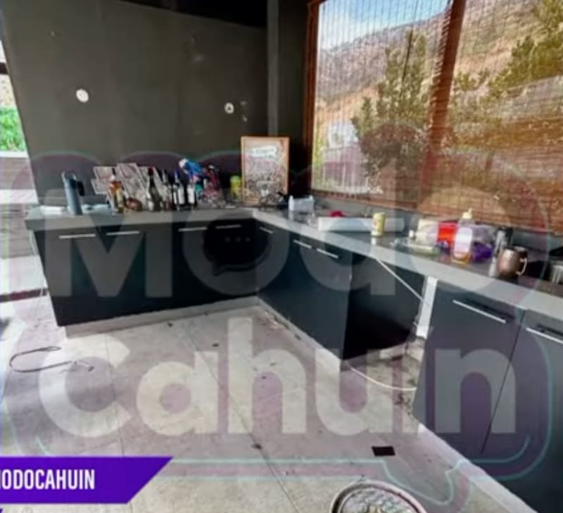 Así quedó la viviendo luego de que ambos se separaran.