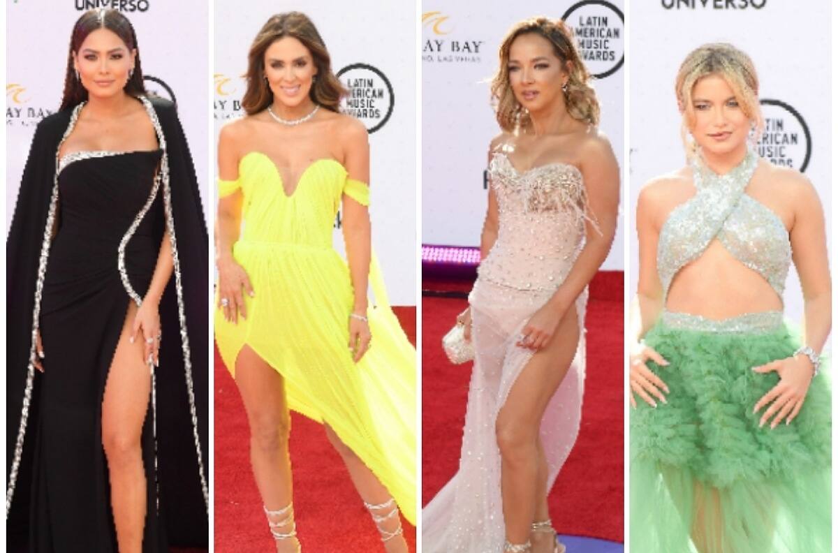 Adamari Lopez y Jacky Bracamontes deslumbran en la alfombra de los Latin American Music Awards 2022