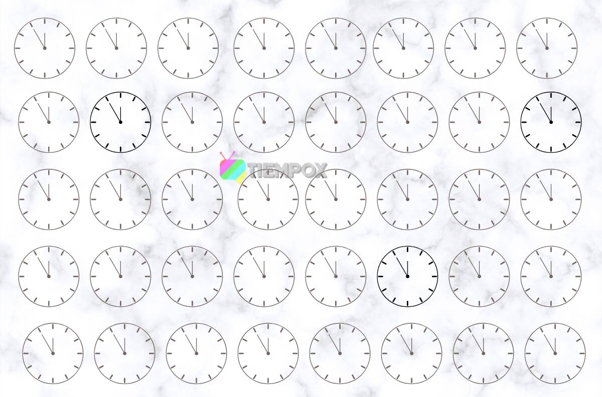 Test Visual: Descubre los relojes que tienen distinto color
