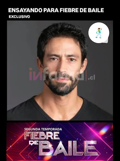 El actor volvería a Chile para integrar la nueva temporada de Fiebre de Baile.