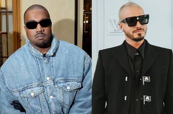 Kanye West y J Balvin se encuentran en Paris Fashion Week