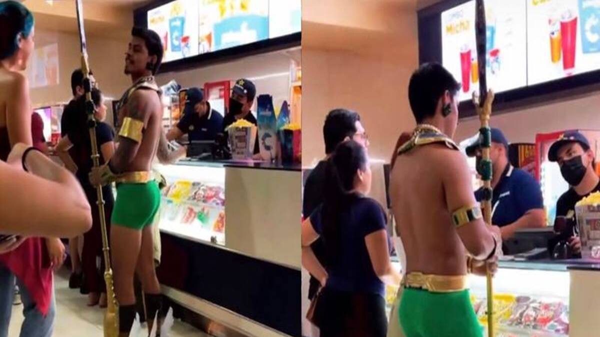 Así reaccionó Tenoch Huerta a la foto viral del joven disfrazado de Namor en el cine