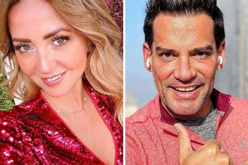 Cristián de la fuente y Andrea Legarreta La presentadora y el actor tienen una buena amistad - Créditos: Instagram