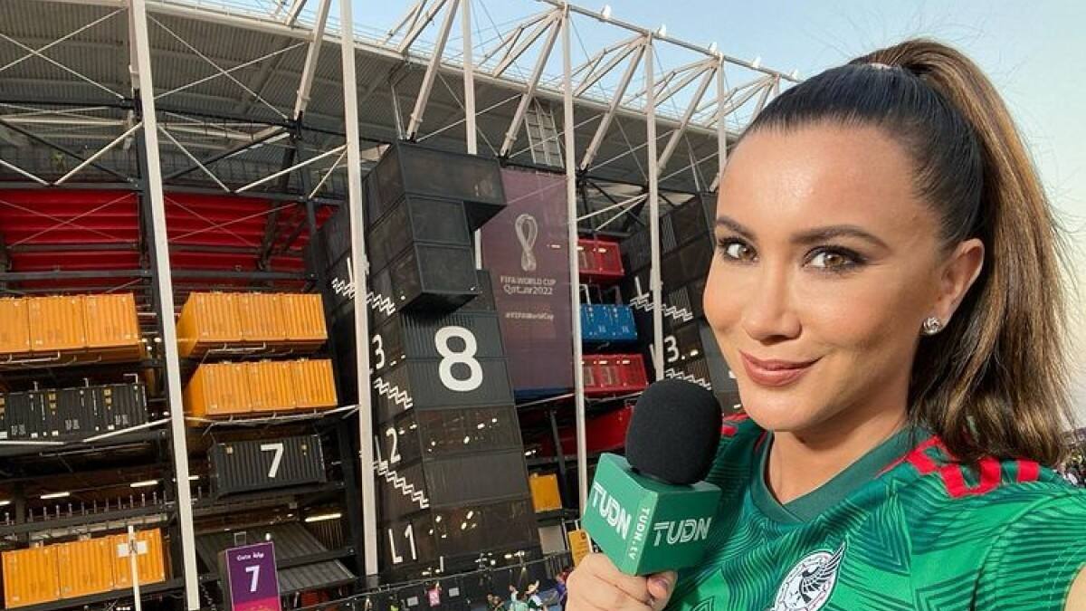 Mariazel muestra cómo es la zona donde los aficionados pueden consumir bebidas alcohólicas en Qatar