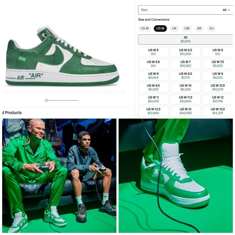 Las zapatillas de Erling Haaland pueden superar los 15.000 dólares en reventa