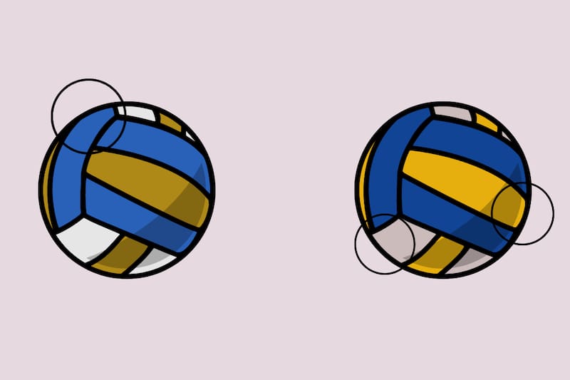 Las diferencias eran muy simples: el color de cada parte de las pelotas era distinto en tonalidad. ¿Te diste cuenta?