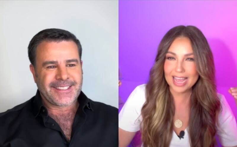 Thalía y Eduardo Capetillo Los actores protagonizaron un gran reencuentro. - Créditos: Instagram
