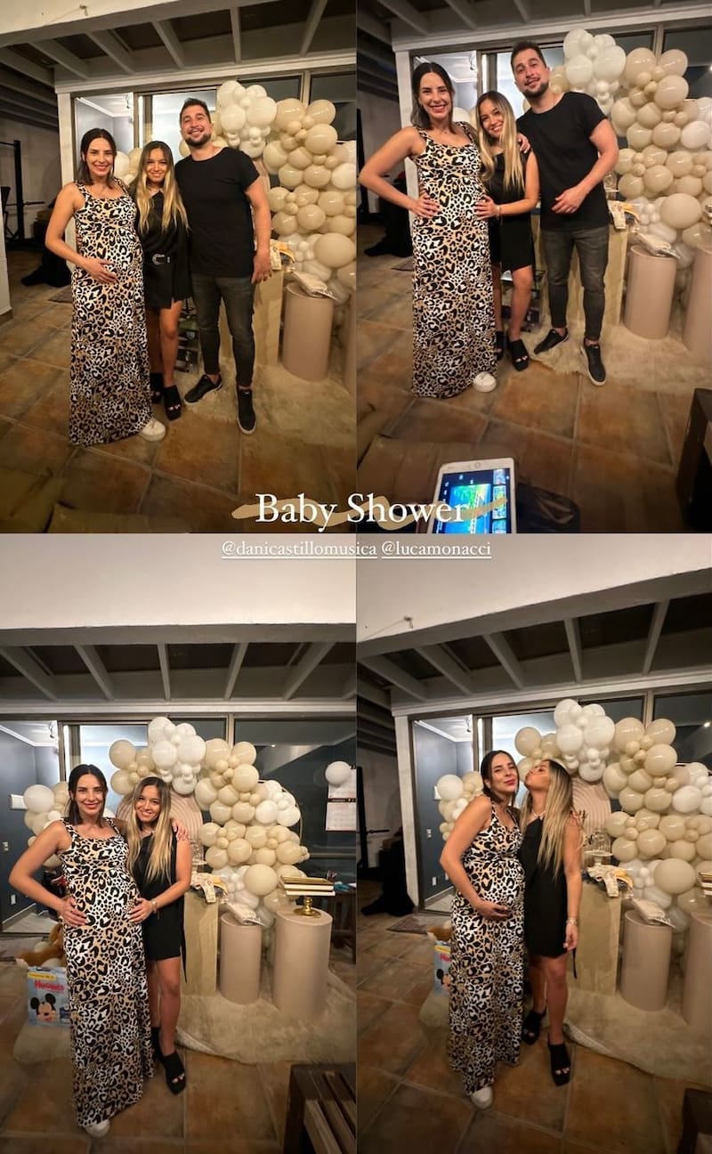 Daniela Castillo en su baby shower.