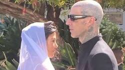 La boda de Kourtney y Travis era secreta pero su hija la transmitió en vivo