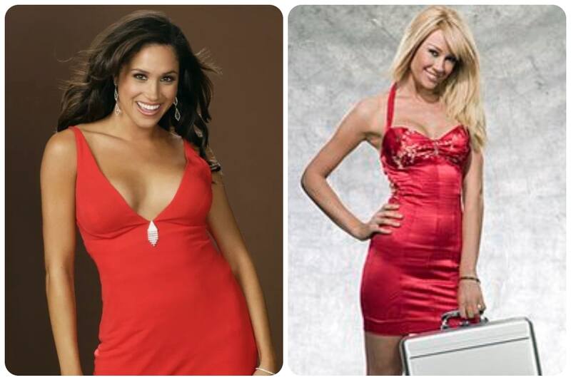 Meghan Markle y Lisa Gleave Cuando fueron chicas del maletín en "Deal or No Deal" - Créditos: Especial / Instagram