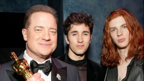 Ellos son los hijos de Brendan Fraser que lo acompañaron a los Premios Oscar