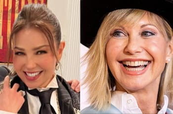 El día que Olivia Newton-John cantó con Thalía "Summer Nights"