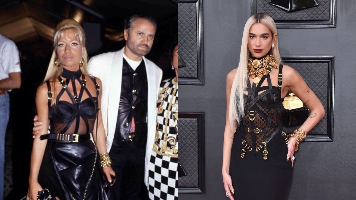 Dua Lipa rindió homenaje a Donatella Versace durante los premios Grammy 2022