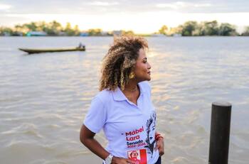 Caterine Ibargüen y Mábel Lara, entre los famosos "quemados" en votaciones colombianas