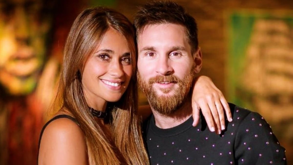 Antonela Roccuzzo se hace viral por su peculiar festejo al gol de Messi ante Australia