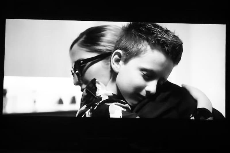 Foto subida por la actriz junto a su hijo Santiago.