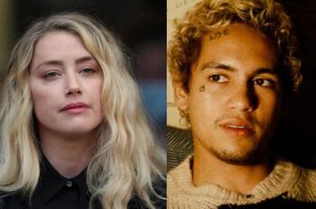Dominic Fike, actor de "Euphoria", fantasea con que Amber Heard le de una paliza