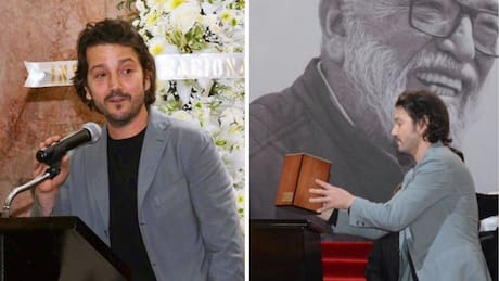 Camila Sodi y sus hijos acompañan a Diego Luna en el homenaje luctuoso de su padre, Alejandro Luna