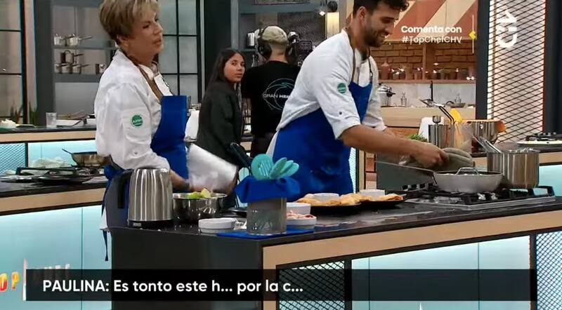 Paulina Nin se molestó con Jordi Castell en "Top Chef VIP".