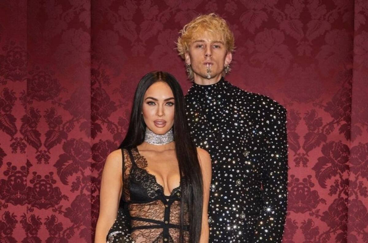 Megan Fox y Machine Gun Kelly hacen su primera aparición en el desfile de D&G tras su compromiso