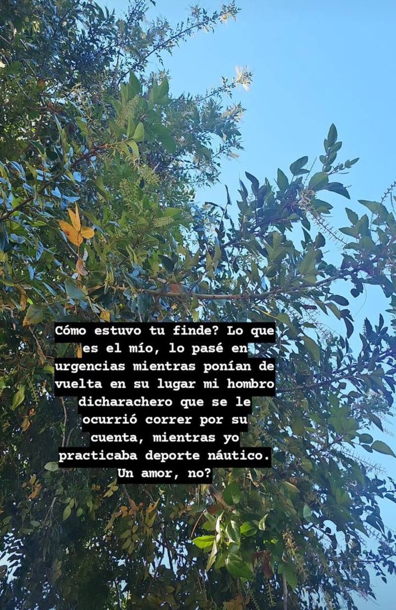 Jordi Castell se lamentó con sus seguidores. Créditos: Instagram