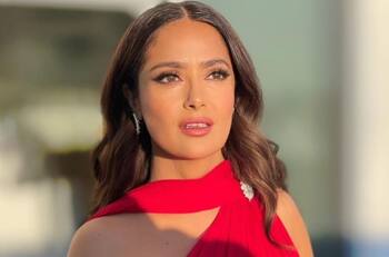 Así descansa Salma Hayek después del estreno de "Eternals" y "House of Gucci"