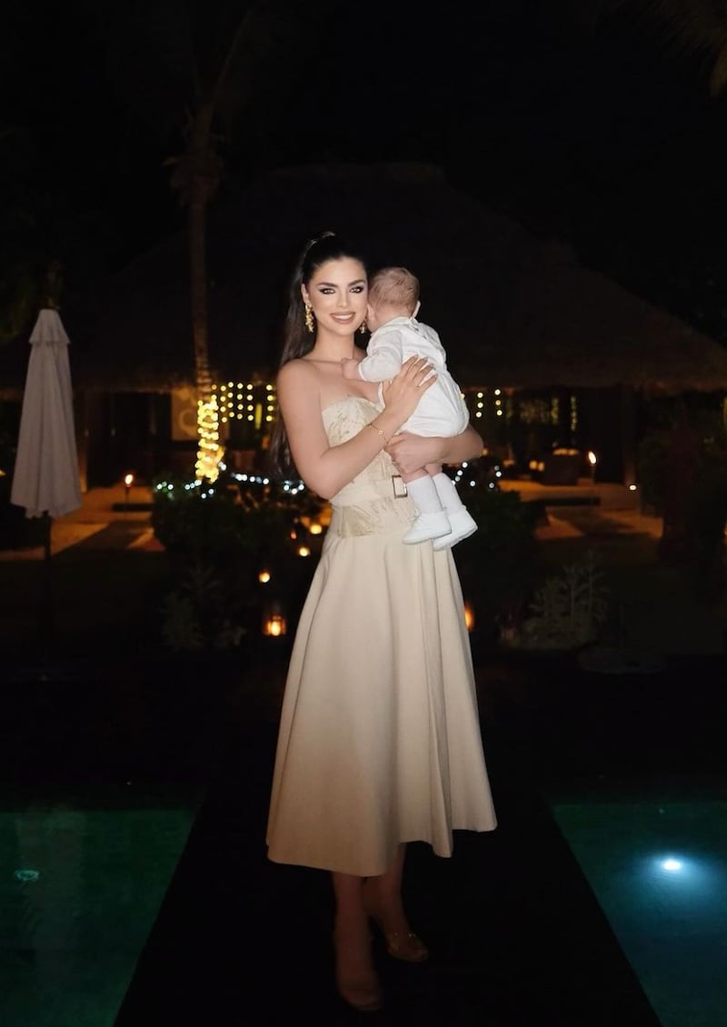 Nadia Ferreira tiene un hijo de siete meses con Marc Anthony.