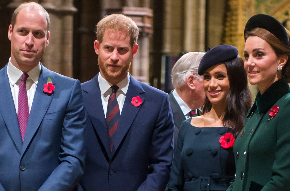 William y Kate Middleton reaparecen junto a Harry y Meghan Markle para honrar a la reina Isabel II