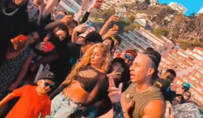 Uriel Romero, Daniela Castro y Miguelito graban videoclip.