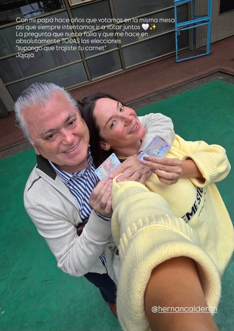 La infleuncer ya fue a votar.