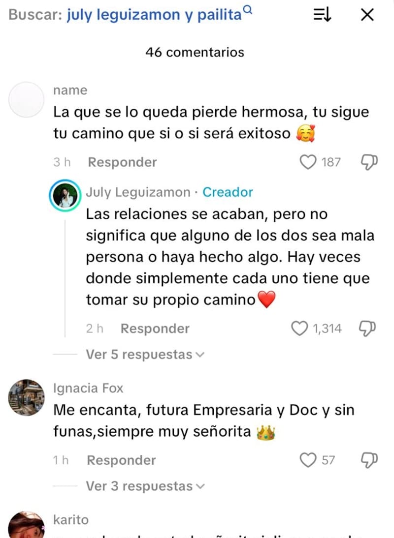 confirmó por TikTok que ya no está junto a Pailita.