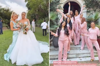 Paris Hilton se lució como dama de honor en el matrimonio de Lele Pons y Guaynaa