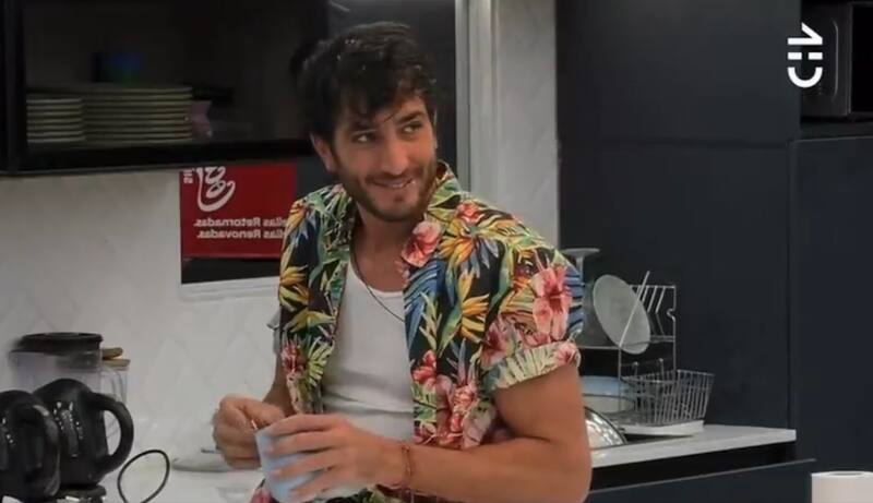 Federico Farrell hablando sobre sus compañeros en "Gran Hermano" Chile. Foto: CHV.