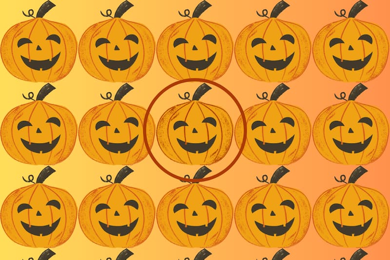 Por si no lo conseguiste, aquí se encontraba la calabaza distinta.