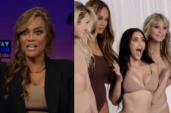 Tyra Banks contó cómo Kim Kardashian la convenció de ser parte de la campaña de Skims