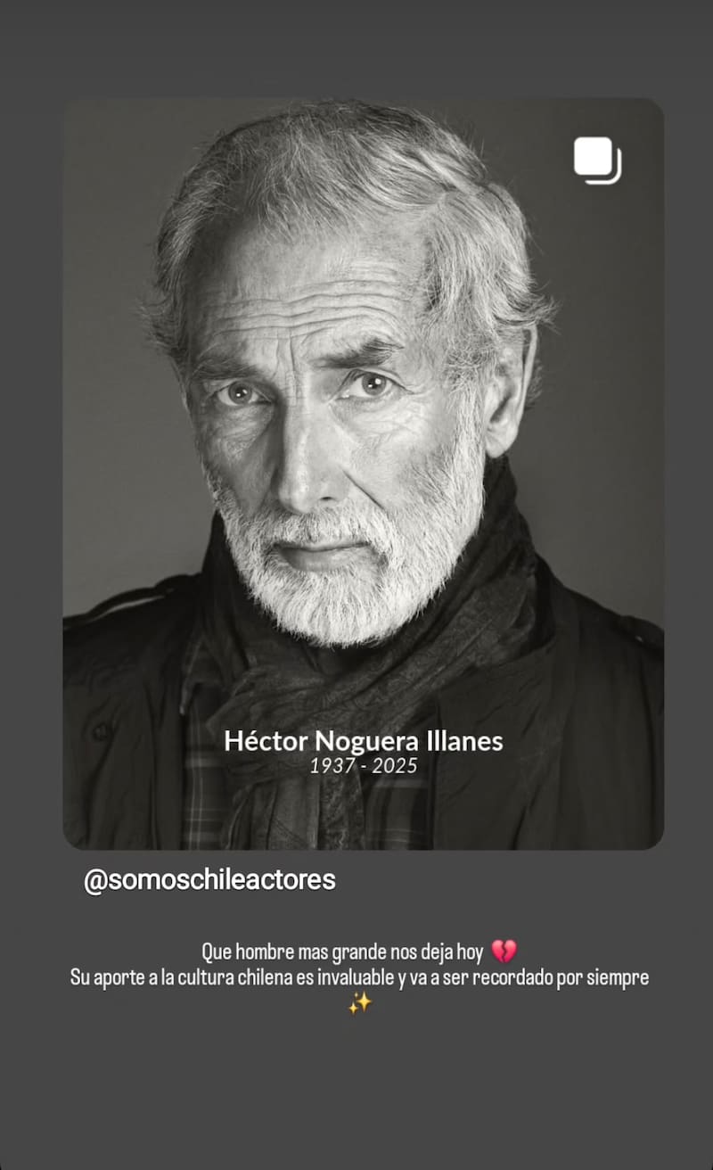 La modelo despidió a Héctor Noguera.